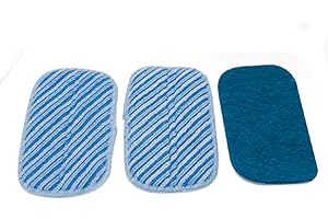 ‎LIVINGTON Livington MultiScrubber Ersatzpads - 3er-Set Ersatz-Pads für Ihren Livington MultiScrubber - 1x Nylon-Pad und 2X Microfaser-Pads