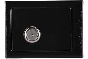 GOTOTOP Coffre-Fort en Acier de Sécurité pour Maison et Bureau,Coffre-Fort d'Espèces d'Objets de Valeur,avec 2 Clés,Serrure à Clé Mécanique 23 x 17 x 17,3 cm