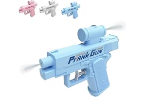 LEXTEX Pistolet à Eau Farceur, Pistolet à Eau Bidirectionnel Compulsif, Pistolets à Eau Inversés Pulvérisant De l'avant vers L'arrière, Jeu De Fournitures Scolaires, Cadeaux Fantaisie Idéaux(Blue)
