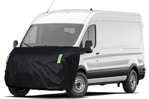 RASHION Housse de Voiture Anti-Grêle - Housse de Capot pour Fourgonnettes Compatible avec Ford Transit Mercedes Sprinter Fiat Ducato Renault Master - Demi Housse de Protection Extérieur Imperméable