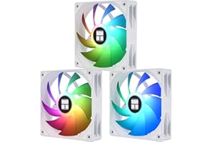 Thermalright TL-C12CW-X28-S X3 - Ventilador de CPU blanco (1550 rpm, ventilador de refrigeración para ordenador de 120 mm, ventilador de control PWM para carcasa y refrigeración líquida y CPU