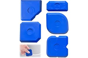 LECHISENOP 5-Piece Silicone Sealant Finishing Tool Set Silicone Sealant Tools Profiling Mastic Tool Smoothing Tools Durable and Reusable Smoothing Kit for Caulking and Sealing Projects
