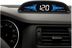 Botiniv Digitaler GPS-Tachometer | Tragbarer Automonitor,Universal-GPS-Windschutzscheibenprojektions-Tachometer mit Übergeschwindigkeitsalarm, Ermüdungsfahrerinnerung für alle Fahrzeuge