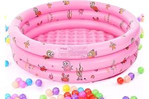 SHENGRUILI Piscina Gonfiabile Bambini,100 x 35 cm da Giardino Baby,Piscinetta Anulare, Giocattoli Estivi All'Aperto per Neonato
