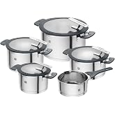 ZWILLING Simplify Tencere Seti, 5 Par&ccedil;a, Paslanmaz &Ccedil;elik | D&ouml;kme fonksiyonu, Stay-Cool kulplar, paslanmaz &ccedil;elik
