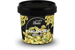 BEMBO QUALITÀ D'AUTORE Cardamomo Bembo 40 g | Especia Natural y Aromática | Para Risottos, Salsas, Sopas, Estofados de Carne, Cócteles, Tés y Cafés | Envase anti-luz y anti-oxidación