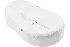 BÉABA RED CASTLE, Couverture pour Cocoonababy, 100% Coton, Léger, Banc/Leaf