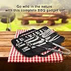 Grillbesteck Set TaoTronics Edelstahl Profi 18-teilig BBQ Tools, Garten Barbecue Grill Zubehör – Bild 8