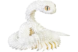 Myqiqi Stor 3D-tryckt orm (60 cm), stor 3D-tryckt djurleksak – flexibel ledad orm djur fidgetleksak för hem och kontor execut