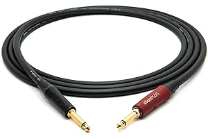 enoaudio Mogami 3368 Professionel Gitarre Bass Kabel Instrument | Neutrik Gold Silent Switch TS klinke - TS klinke | HiFi, 2,0 m