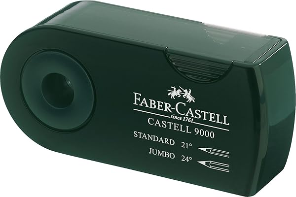 Faber-Castell 9000 582800 – Double taille-crayon, Vert