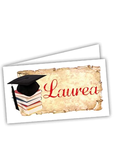 Tag 9pz - Bigliettini - Adesivi - Bomboniere - Laurea - Maturità - Personalizzabili - Italia