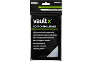 Vault X Fundas Penny Sleeves para Cartas Coleccionables, Suaves, Alta Claridad, Fundas Internas, Para Juegos de Cartas Coleccionables, Deportes, TCG (Paquete de 200)