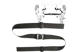 MENURSY Cintura antiscivolo per sedia da doccia per anziani, cinghia universale con fibbia per panca da bagno, forniture per assistenza infermieristica per pazienti disabili costretti a letto