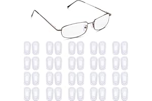WITWAR 20 Pairs Glasses Nose Pads, Replacement Soft Silicone Eyeglasses Nose Pads Push-in Clear Glasses Nose Pads Comfortable Anti-Slip Nose Bridge Pads for Eyeglasses Sunglasses Reading Glasses