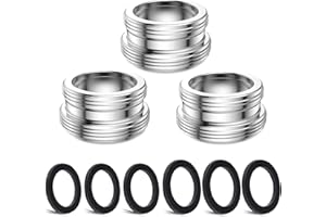 3 pcs Faucet Adapter Kit, CNYMANY Male M22mm to Male M24mm Kitchen Aerator Adapter Set Sink Faucet Adapter Connecting Garden Hose Water Filter Standard Hose via Diverter