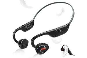 ANCwear Running Headphones Wireless, Upgraded Open Ear Bluetooth Sports Headphones with Mic, 27g Lightweight & 8H Playtime & IP67 Sports Earphones for Running, Workout, Cycling, Hiking (Black)