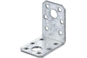 Alberts 330323 Équerre d'assemblage | galvanisée Sendzimir | 50 x 50 x 35 mm | Set de 25 pièces