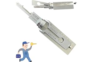 XPWGHAP Decodificatore Di Chiave 2 In 1 - Strumento Per Serrature In Acciaio Inossidabile - Lock Pick E Decoder Master Per Chiavi Sc1
