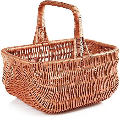 Garronda Wicker Basket with Handle HOL (S - 8.66 in x 4.72 in x 3.94 in)