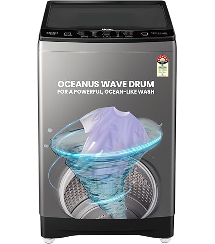 Haier 8 kg 5 Star Oceanus Wave Drum Washing Machine Fully