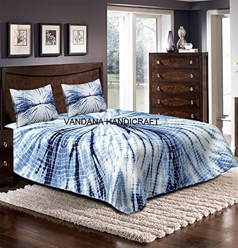 Traditional Fabrics Queen Bohemian Decor Bedspread Throw Cotton Bed Cover With Pillow Cover G133