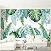 Produktbild Wandbild Tapete Moderne Tropische Pflanze Blätter Wandtuch Wohnzimmer Tv Sofa Home Decor Wasserdichte Tapeten 3 D200X140Cm (78,74X55,12 In)