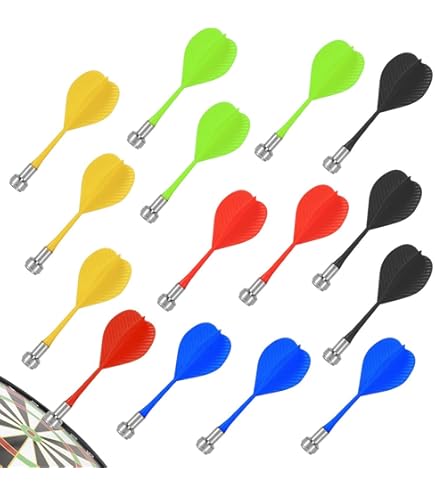 10 Freccette Magnetiche Di Sicurezza - Ricambio Per Bersagli Magnetici, Gioco Familiare