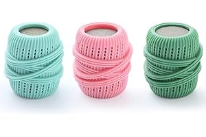 QZJIJOSEN Washing Machine Laundry Ball,Reusable Dryer Balls,Fabric Softener Dispenser Laundry Balls,Downy Ball Dispenser for Fabric Softener (3 Pcs)