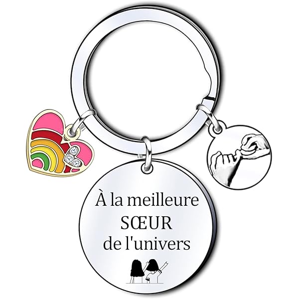 Meilleur Cadeau D'anniversaire Personnalisé | Porte-clé Fleur En Macramé | Porte-clés Soeur | Impression Personnalisée Bestie Sister | Anniversaire Du Meilleur Ami - France
