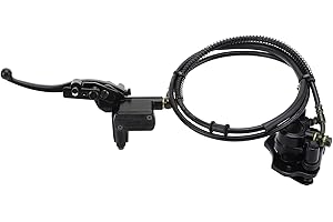 GOOFIT Ensemble d'étrier de Frein hydraulique de maître-Cylindre de Frein à Disque arrière Remplacement pour Quad Chinois 50cc 70cc 90cc 110cc 125cc 200cc 250cc ATV