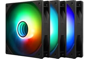 Thermalright TL-C12B-S V3 120mm ARGB CPU Lüfter,mit 1500RPM Geschwindigkeit, Computergehäuselüfter,leiser 4-poliger PWM-PC-Lüfter,mit ARGB-Spiegellichteffekt(3 Ventilatoren)