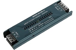 JOYELEC Alimentatore switching LED sottile per ingegneria domestica 8.3A 24V 200W ingresso driver trasformatore AC220V a uscita DC24V adatto per barre luminose LED a bassa tensione