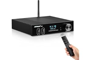 AIYIMA D03 Bluetooth 5.0 150W x 2 Stereo HiFi 2.1 CH Sound Digital Amplificador Amplificador 24 bit / 192KHz Classe D Amplificatore di potenza USB DAC COAXIAL OTTICO OLED APTX Subwoofer Subwoofer