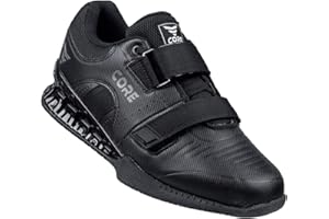 Nordcore Chaussures d'Haltérophilie Force Black, de Powerlifting et de Bodybuilding, de Squat – Antidérapante