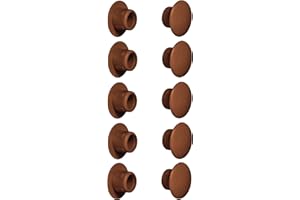 cyclingcolors 10x Tapas embellecedor negro blanco gris marrón Capuchón tapones tapón tape inserción tapa (Ø8mm/ marrón RAL 8007)
