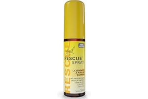 RESCUE – Spray sin alcohol natural – Mezcla de 5 flores de Bach Original – Ideal para el estrés cotidiano – Viajes, exámenes, reuniones, días ocupados – 20 ml