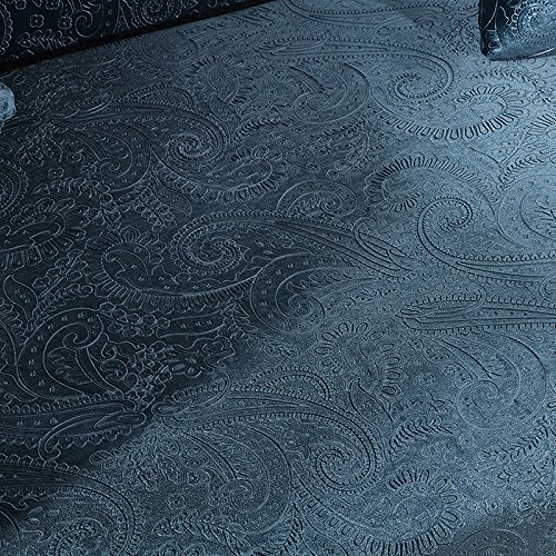 HYSENM Sofabezug Polyesterfasern Weich Elastisch Farbecht Hautfreundlich Rutschfest Anti-Pilling Unempfindlich Universal Stretch Sofaüberwurf Für 1-Sitzer 2-Sitzer 3-Sitzer Sofahusse, Blau, 185-230cm - 6