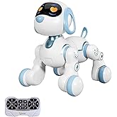 Giffy / 30 Fonksiyonlu Uzaktan Kumandalı Şarjlı Sesli Işıklı Dokunma Algılama Programlama Robot K&ouml;pek El Sens&ouml;rl&uuml; Şarjlı Işık