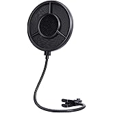 YOUSHARES Filtre Anti-Pop pour Microphone à 6 Couches – Compatible avec Blue Yeti, HyperX QuadCast, Razer Seiren et Autres Mi