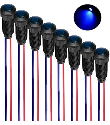 4 Indicatori LED Rossi 110-230V - Luce Di Segnalazione Impermeabile IP65, Foro 16mm - Foto 9