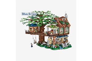BlueBrixx Pro 108038 Cabane dans les arbres (mini blocs) en blocs de serrage avec 4761 éléments de construction