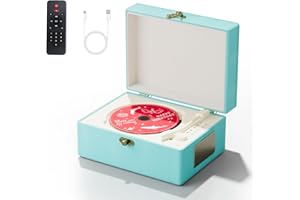 Yintiny Blue Time Musikbox CD-Player mit Lautsprecher für Heimdekoration