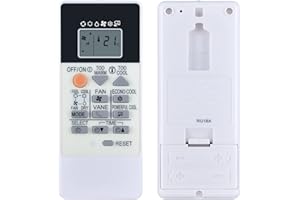 GOUYESHO RU18A KlimaanlageFernbedienung Geeignet für Mitsubishi Kompatibel mit Mitsubishi MSZ-DM25VA MSZ-HJ35VA MSZ-HJ25VA MSZ-DM25VA-ER1 MSZ-DM35VA-ER1 Ersatz KlimaanlageFernbedienung