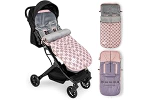 Interbaby Saco Silla Paseo Universal Saco Bebe Invierno Suave, Cálido, Afelpado | Saco Carro Bebe Invierno Desmontable, Doble Apertura, Lavado Fácil, Materiales Antialérgicos