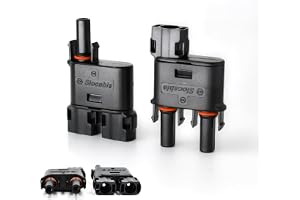 HandGold 1 500 V DC Solar Y-kontakt 2-vägs distributör, IP68 vattentät Y-kontakt, 1 par (2 till 1 grenanslutning)