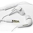 Genuine Original White Samsung EHS64AVFWE In Ear Headphones/Stereo Headset/Handsfree Kit/Hybrid Headphones 3.5mm With Tangle-Free Cable Including Mic For Samsung Devices [WHITE]