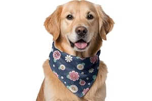 W Brings XL Dog Bandana for Dogs This Stunning Gorgeous Design Dog Bandana Scarf is Perfect Styling Accessory for Extra Large Dogs. (XL (Extra Large), Floral)