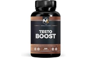 FERAGUI PHARMA Testo Boost | Testosterona hombre | Máxima energía y fuerza | Aumenta el crecimiento muscular | Vigorizante | Booster de testosterona | Maca, Ginseng, Tribulus, Taurina, Ashwagandha | 120 cápsulas