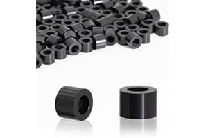 KINETOX 100 Pièces Rondelles d'espacement Rondes en ABS Entretoises plastique isolantes Rondelle plastique M4 pour vis M4 7 x 5 mm pour circuit imprimé | Isolation électrique